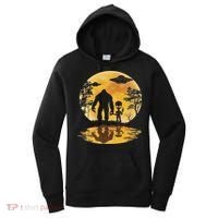Alien Bigfoot Moon Sasquatch Ufo Extraterrestrial Women Women's Hoodie thumb 0