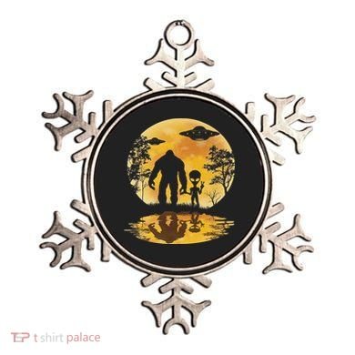 Alien Bigfoot Moon Sasquatch Ufo Extraterrestrial Women Ornament