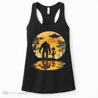 Alien Bigfoot Moon Sasquatch Ufo Extraterrestrial Women Women's Tank Top thumb 0