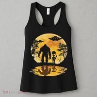 Alien Bigfoot Moon Sasquatch Ufo Extraterrestrial Women Women's Tank Top thumb 3