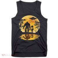 Alien Bigfoot Moon Sasquatch Ufo Extraterrestrial Women Tank Top thumb 0