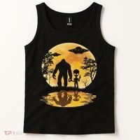 Alien Bigfoot Moon Sasquatch Ufo Extraterrestrial Women Tank Top thumb 2
