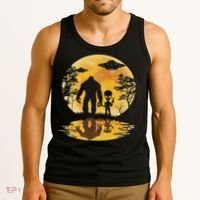 Alien Bigfoot Moon Sasquatch Ufo Extraterrestrial Women Tank Top thumb 3