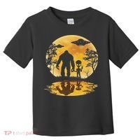 Alien Bigfoot Moon Sasquatch Ufo Extraterrestrial Women Toddler T-Shirt thumb 0