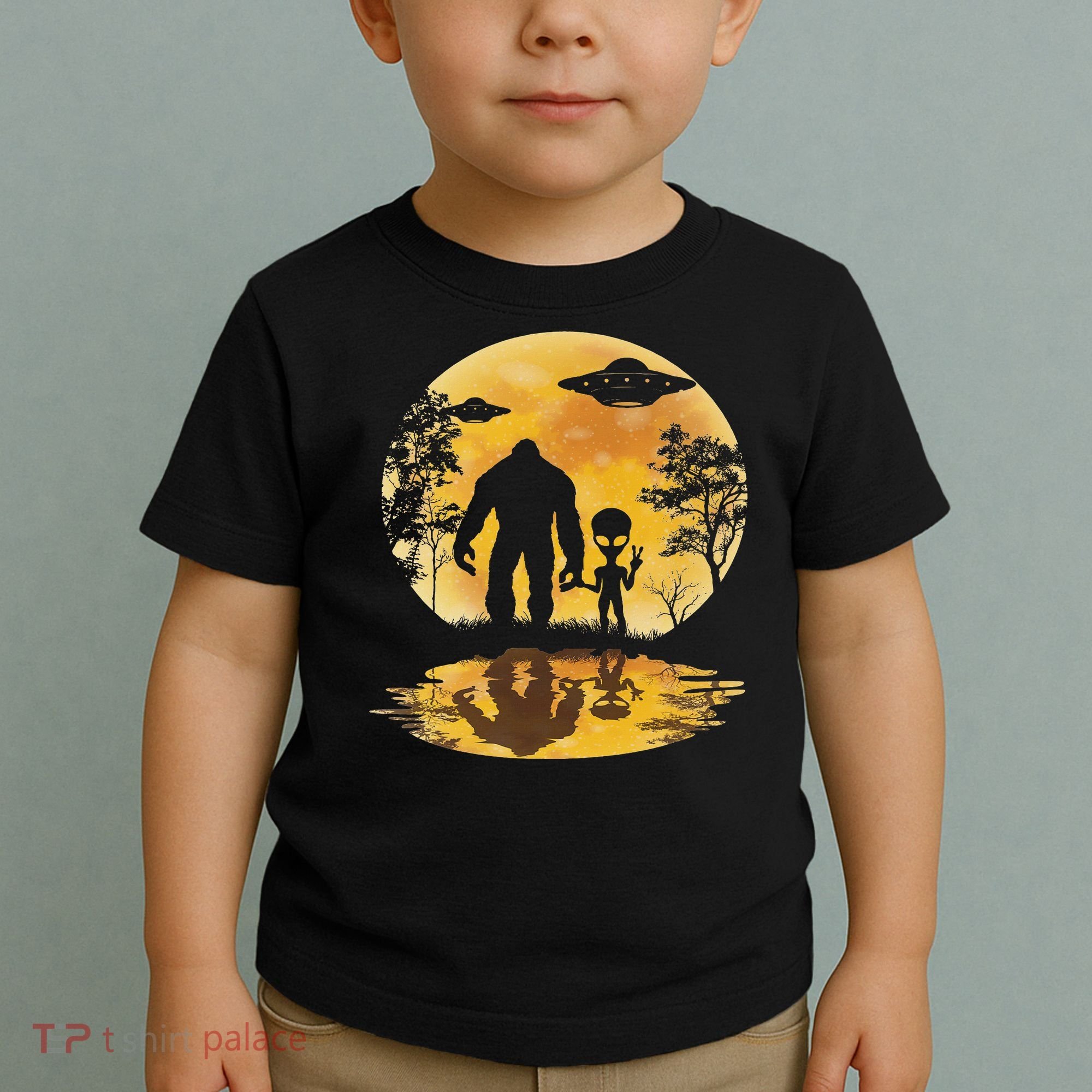 Alien Bigfoot Moon Sasquatch Ufo Extraterrestrial Women Toddler T-Shirt