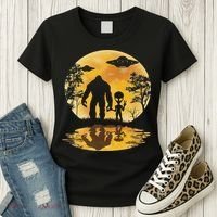 Alien Bigfoot Moon Sasquatch Ufo Extraterrestrial Women Women's T-Shirt thumb 3