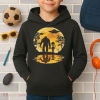 Alien Bigfoot Moon Sasquatch Ufo Extraterrestrial Women Kids Hoodie thumb 2