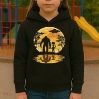 Alien Bigfoot Moon Sasquatch Ufo Extraterrestrial Women Kids Hoodie thumb 3