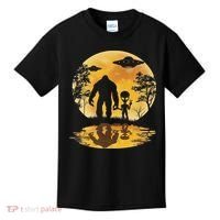 Alien Bigfoot Moon Sasquatch Ufo Extraterrestrial Women Kids T-Shirt thumb 0