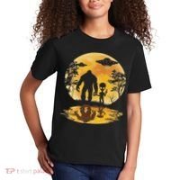 Alien Bigfoot Moon Sasquatch Ufo Extraterrestrial Women Kids T-Shirt thumb 2