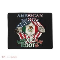 American Born Mexican Roots Flag Proud Usa Love Mexico Mousepad thumb 0