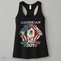 American Born Mexican Roots Flag Proud Usa Love Mexico Women's Tank Top thumb 3