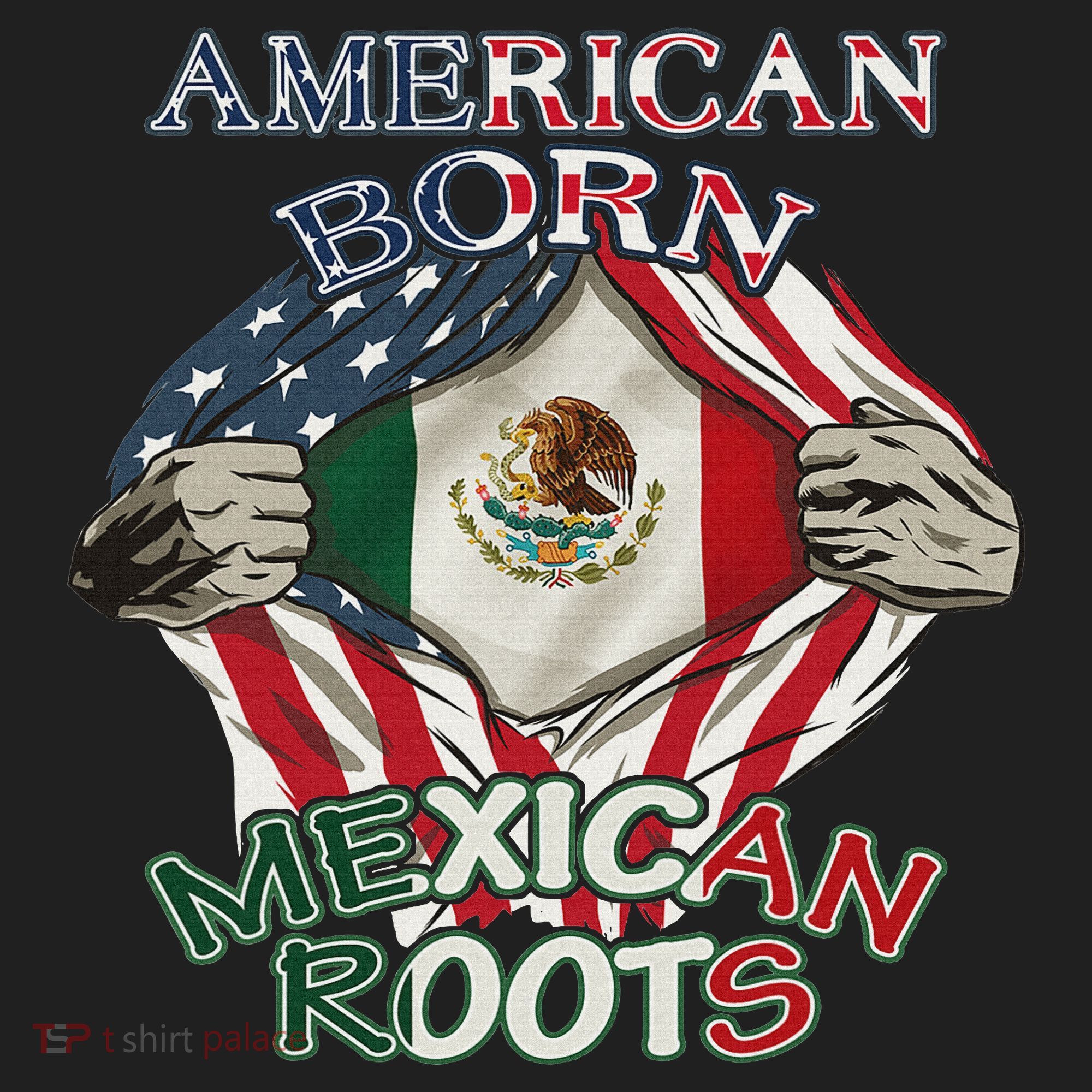 American Born Mexican Roots Flag Proud Usa Love Mexico Hat