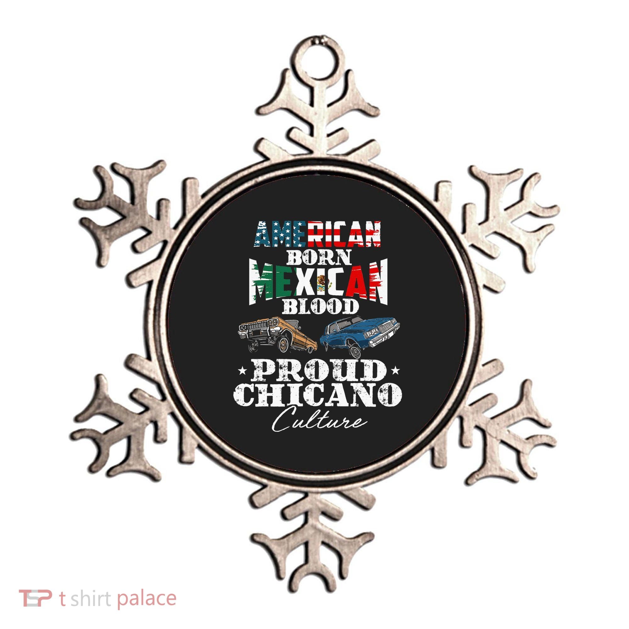 American Born Mexican Blood Proud Chicano Culture Lowriders Ornament