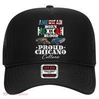 American Born Mexican Blood Proud Chicano Culture Lowriders Hat thumb 0