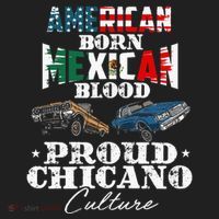 American Born Mexican Blood Proud Chicano Culture Lowriders Hat thumb 2
