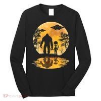 Alien Bigfoot Moon Sasquatch UFO Extraterrestrial Men Women Long Sleeve Shirt thumb 0