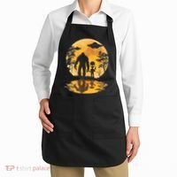 Alien Bigfoot Moon Sasquatch UFO Extraterrestrial Men Women Apron thumb 2