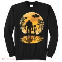 Alien Bigfoot Moon Sasquatch UFO Extraterrestrial Men Women Sweatshirt thumb 0
