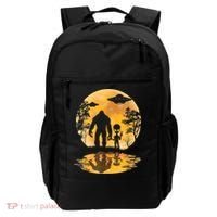 Alien Bigfoot Moon Sasquatch UFO Extraterrestrial Men Women Backpack thumb 0
