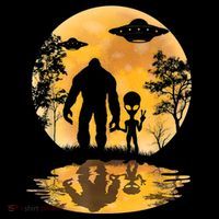 Alien Bigfoot Moon Sasquatch UFO Extraterrestrial Men Women Coffee Mug thumb 5