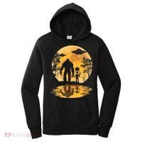 Alien Bigfoot Moon Sasquatch UFO Extraterrestrial Men Women Women's Hoodie thumb 0