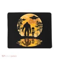 Alien Bigfoot Moon Sasquatch UFO Extraterrestrial Men Women Mousepad thumb 0