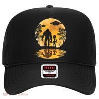 Alien Bigfoot Moon Sasquatch UFO Extraterrestrial Men Women Hat thumb 0