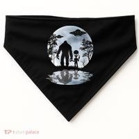 Alien Bigfoot Moon Sasquatch UFO Extraterrestrial Men Women USA-Made Doggie Bandana thumb 0
