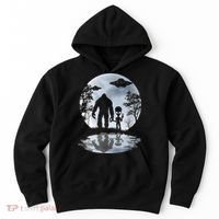 Alien Bigfoot Moon Sasquatch UFO Extraterrestrial Men Women Hoodie thumb 0