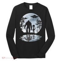 Alien Bigfoot Moon Sasquatch UFO Extraterrestrial Men Women Long Sleeve Shirt thumb 0