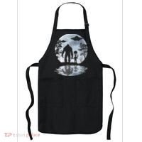 Alien Bigfoot Moon Sasquatch UFO Extraterrestrial Men Women Apron thumb 0