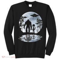 Alien Bigfoot Moon Sasquatch UFO Extraterrestrial Men Women Sweatshirt thumb 0