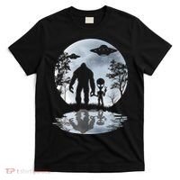 Alien Bigfoot Moon Sasquatch UFO Extraterrestrial Men Women T-Shirt thumb 0