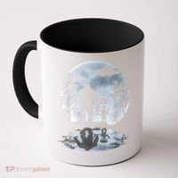 Alien Bigfoot Moon Sasquatch UFO Extraterrestrial Men Women Coffee Mug thumb 0