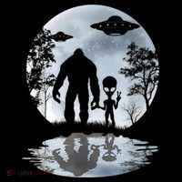 Alien Bigfoot Moon Sasquatch UFO Extraterrestrial Men Women Coffee Mug thumb 5
