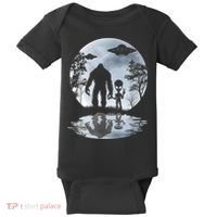 Alien Bigfoot Moon Sasquatch UFO Extraterrestrial Men Women Baby Bodysuit thumb 0