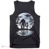 Alien Bigfoot Moon Sasquatch UFO Extraterrestrial Men Women Tank Top thumb 0