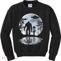 Alien Bigfoot Moon Sasquatch UFO Extraterrestrial Men Women Kids Sweatshirt thumb 0