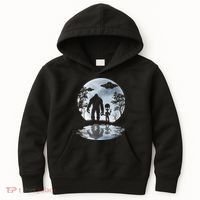 Alien Bigfoot Moon Sasquatch UFO Extraterrestrial Men Women Kids Hoodie thumb 0
