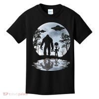 Alien Bigfoot Moon Sasquatch UFO Extraterrestrial Men Women Kids T-Shirt thumb 0