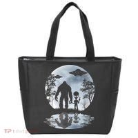 Alien Bigfoot Moon Sasquatch UFO Extraterrestrial Men Women Tote Bag thumb 0