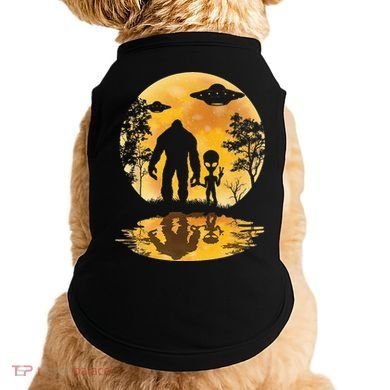 Alien Bigfoot Moon Sasquatch UFO Extraterrestria Doggie Tank