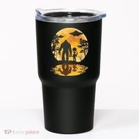 Alien Bigfoot Moon Sasquatch UFO Extraterrestria Tumbler thumb 0