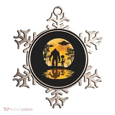 Alien Bigfoot Moon Sasquatch UFO Extraterrestria Ornament