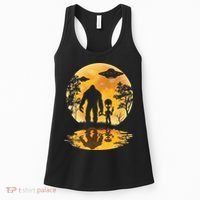 Alien Bigfoot Moon Sasquatch UFO Extraterrestria Women's Tank Top thumb 0