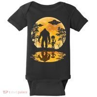 Alien Bigfoot Moon Sasquatch UFO Extraterrestria Baby Bodysuit thumb 0