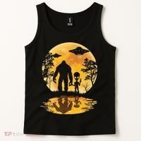 Alien Bigfoot Moon Sasquatch UFO Extraterrestria Tank Top thumb 2