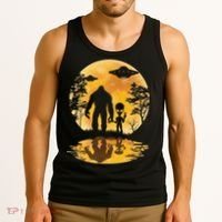 Alien Bigfoot Moon Sasquatch UFO Extraterrestria Tank Top thumb 3