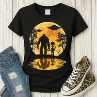 Alien Bigfoot Moon Sasquatch UFO Extraterrestria Women's T-Shirt thumb 3